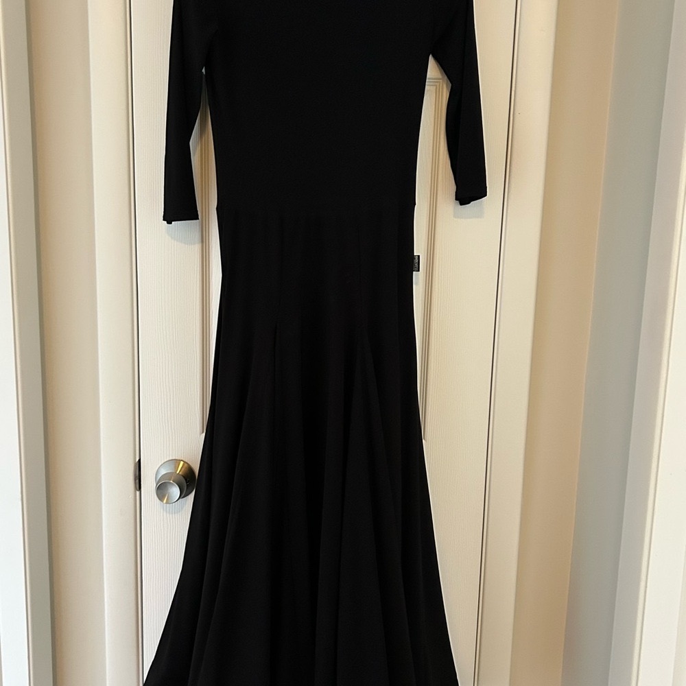 Black ballroom dress in excellent condition